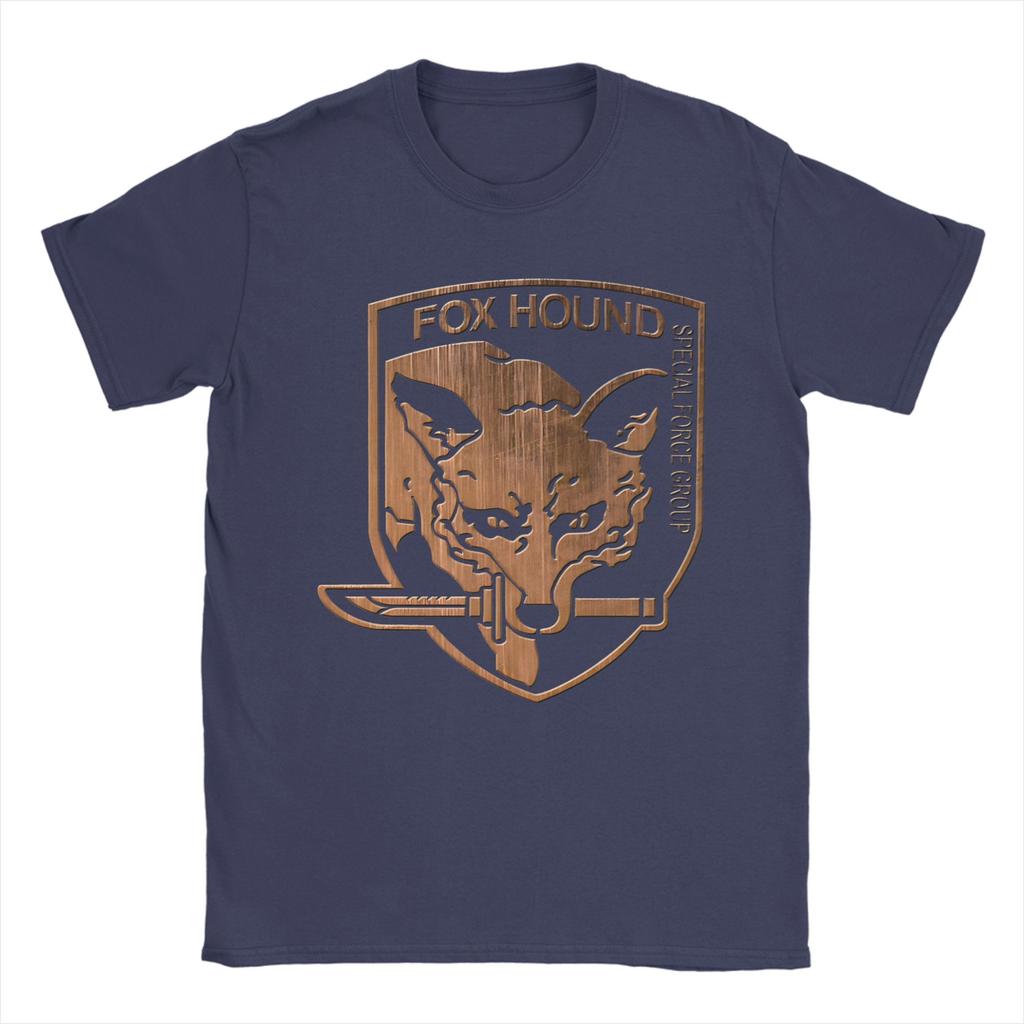 Grupo de Fuerzas Especiales Fox Hound Logo Metal Gear Solid Camiseta Camisetas Hippies Hombre Algodón Cuello Redondo 5XL Ropa Tops de Manga Corta