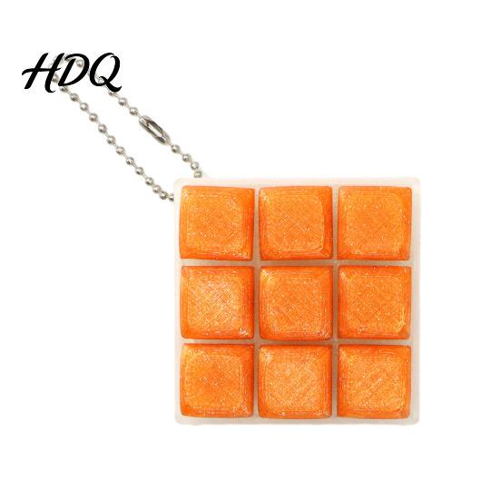 Stress Relief Toy 9-In-1 Keyboard Fidget with Ball Chain Push Gadget Button Finger Clicker Toy 9-Keys Keychain Anxiety Desk