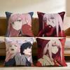 D-DARLING In the F-FRANXX Anime Cushion Cover Home & Car Multi-Scene Pillow Cover - Reversible, Soft & Durable for Daily Use