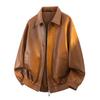 Mens Premium Faux Leather Biker Jacket 2026 Winter Casual Outerwear Loose Fit Stand Collar