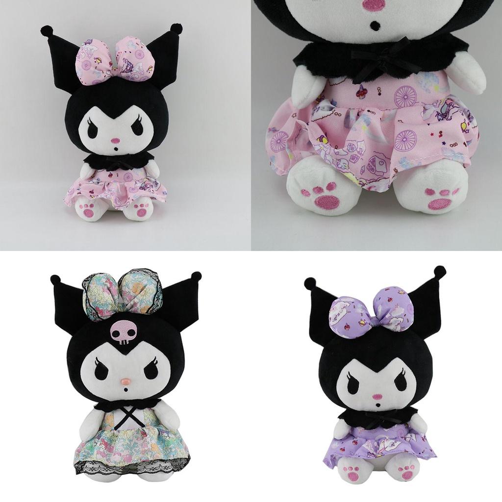 Cute Cartoon Kawaii Kuromi Plush Toy In 25cm Soft And Stuffed Design