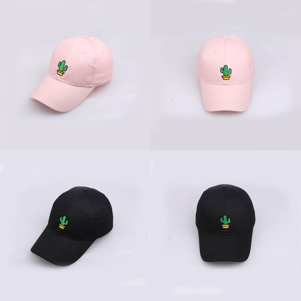 Plant Potted Cactus Embroidered Baseball Cap Men Women Outdoor Casual Travel Hat