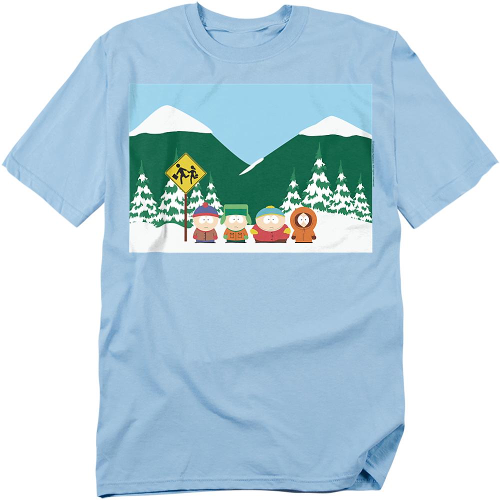 South Park Unisex Adult Bus Stop T-Shirt