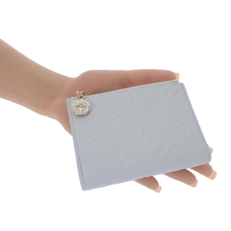 LOUIS VUITTON M14654 Bifold Wallet Azure blue Monogram Ann Platt Women