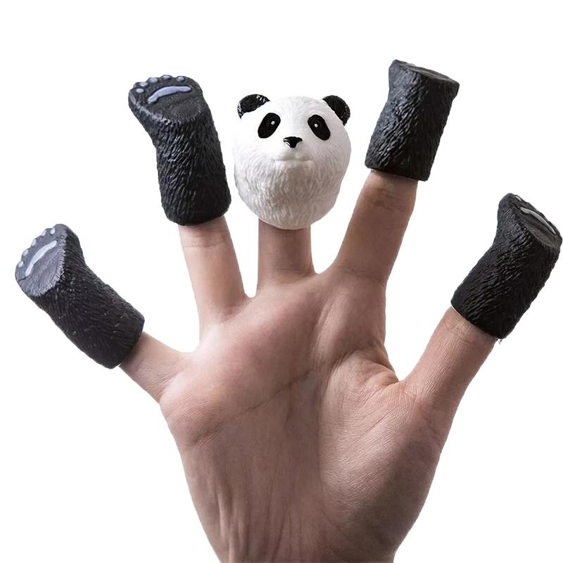 1 Set Fingerpuppen Tiere Eichhörnchen Hand Finger Geschichtenpuppen Spiel Katze Welpe Panda Fingerpuppen Spielzeug Für Kinder Geschenke