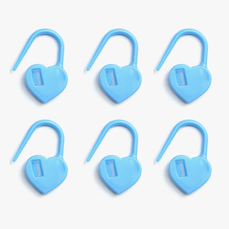 Heart-Shaped Plastic Anti-Slip Stitch Marker Set - 1000 Pieces for Knitting & Sweater Counting