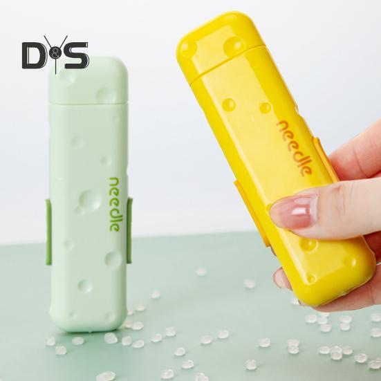 3-i-1 Nåletreder Sømspretter Nåloppbevaringsboks Håndsøm Broderi Korssting Nåletreding Trådfjerningsverktøy