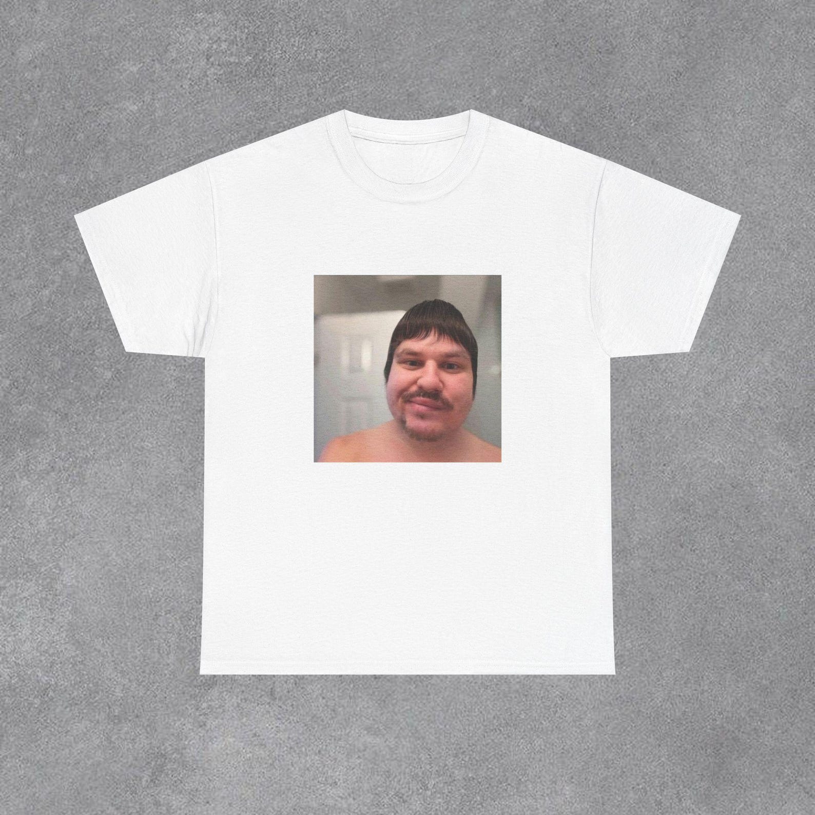 Slushy Noobz Martin Meme Face Print Streetwear Tee S