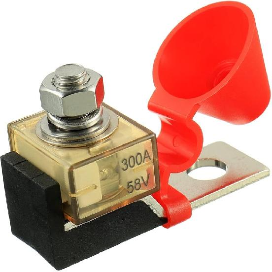 100 AMP MRBF Terminal Block Fuse Holder Single Stud 5/16" (M8) Compact Rated Battery Fuse 100A