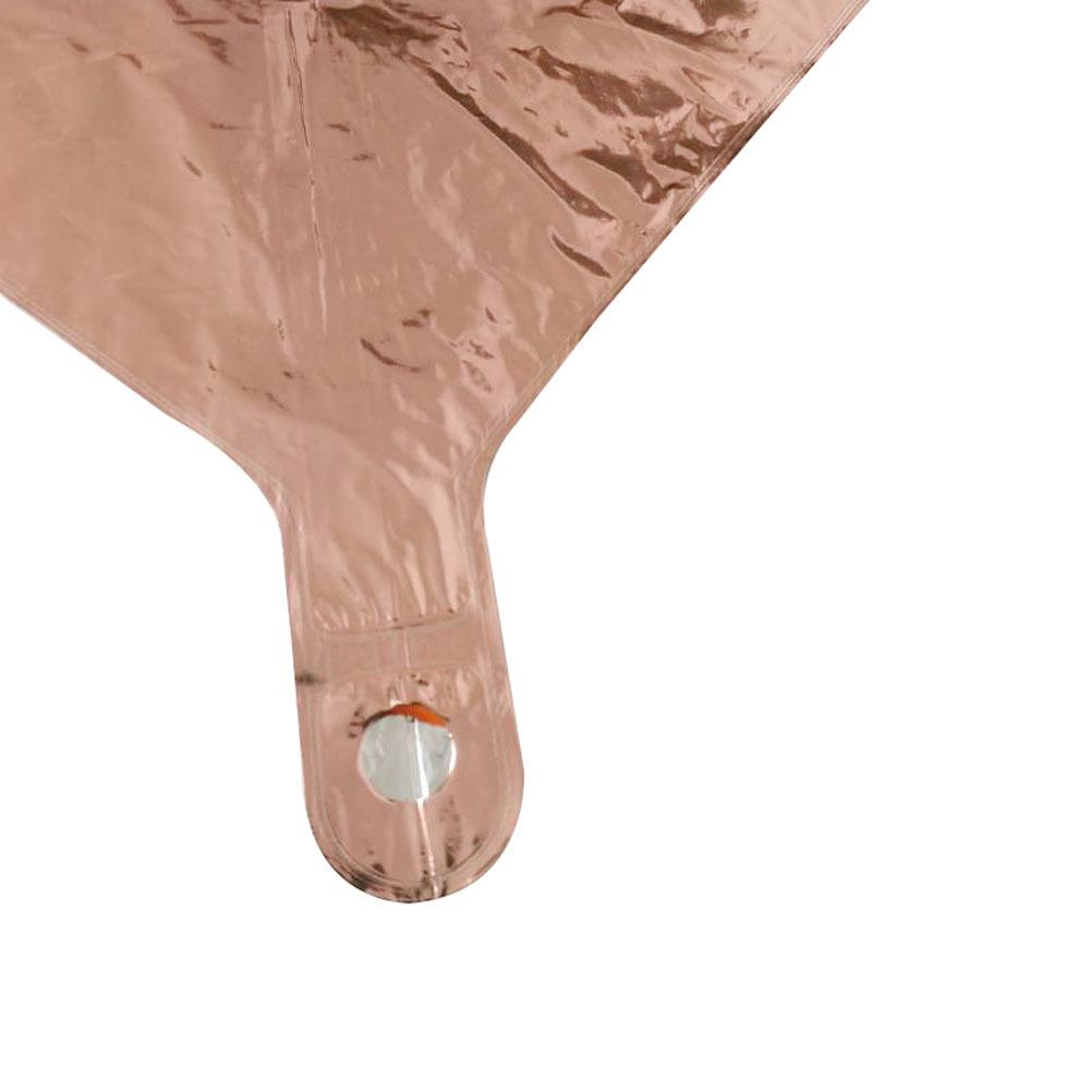 5Pcs 24In Aluminum Film Balloon Premium Square Foil Balloon for Party Backdrop Photo Prop Table Decor Celebrations Rose Gold