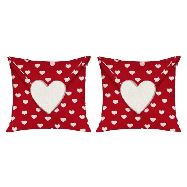Valentines Themed Cushion Cover Features Romance Designs for Festival Atmospheres Gift Home Decoration