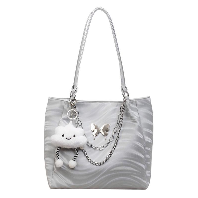 Autumn Tide Simple Fashion Big Bag Shoulder Tote Bag New Shopping Large Capacity Portable Chain Women'S Bag