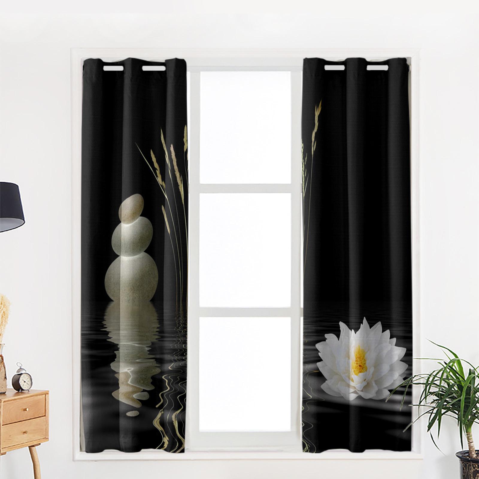 Шторы на окна Zen Stones White Lotus Home Decor Шторы для спальни Шторы на кухню Шторы — фото 5