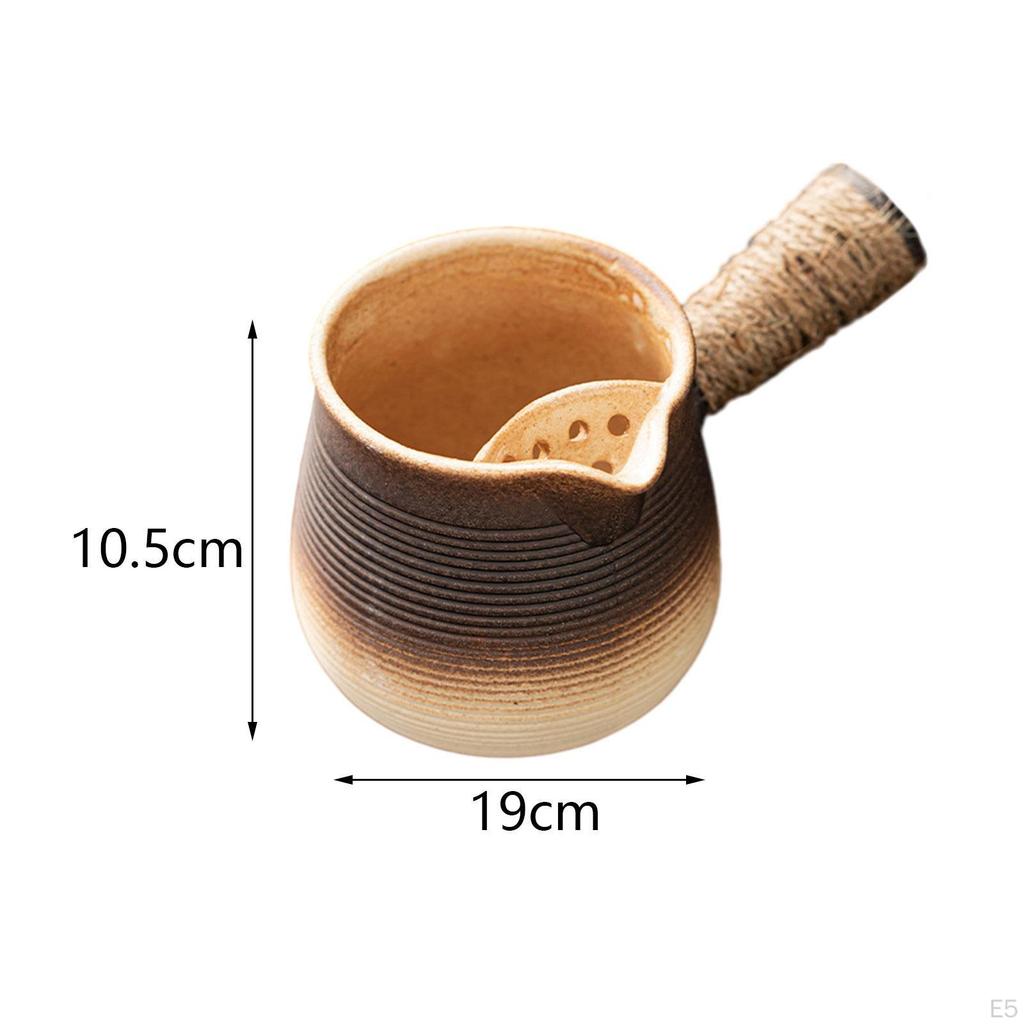 650ml Ceramic Teapot with Side Handle And Tea for Outdoor Use