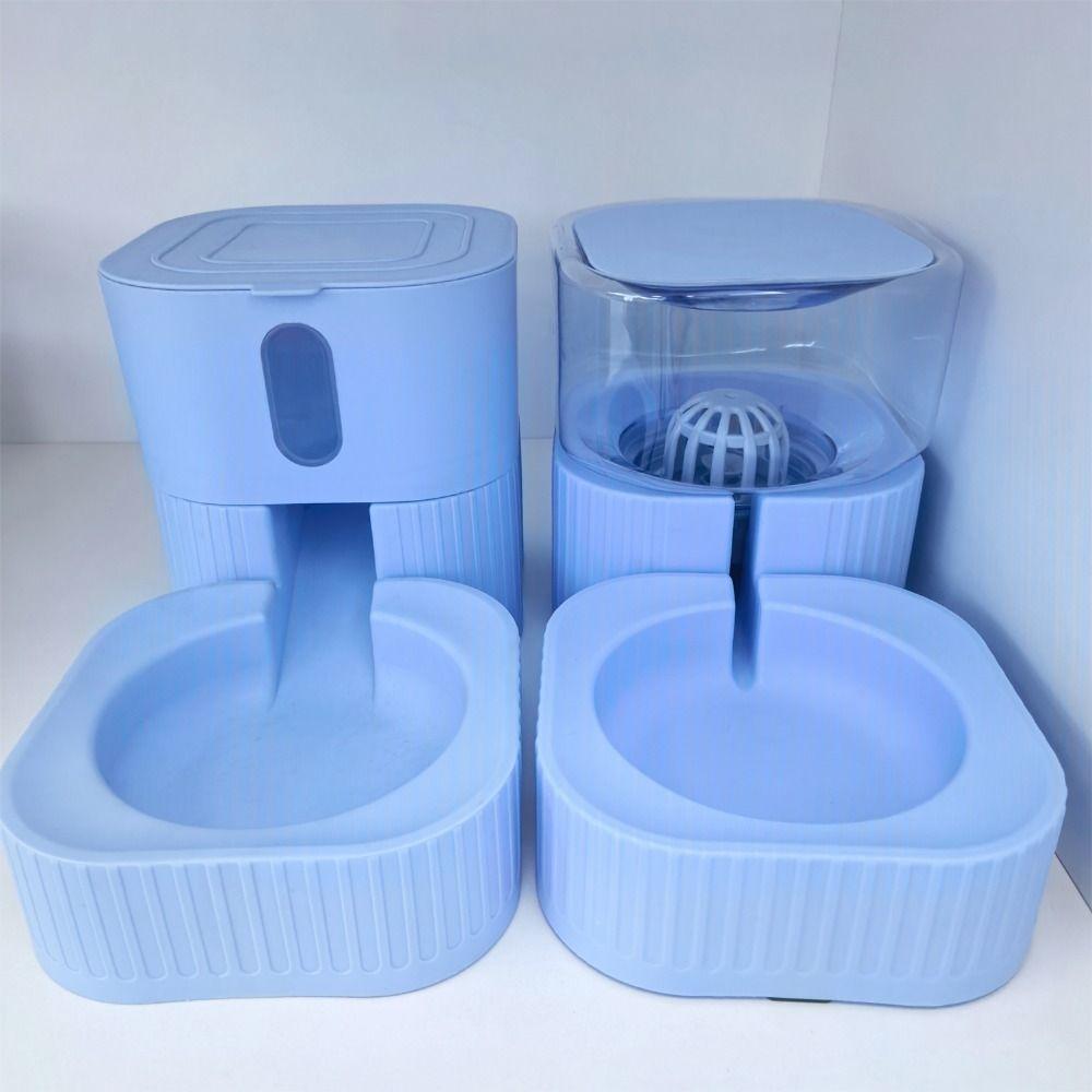 Non-slip Automatic Pet Feeder Drinking Fountain Detachable Pet Water Feeder Plastic Cat Water Dispenser For Dogs Puppy Cats