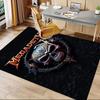 Megadeth Heavy Metal Skull Carpet For Playroom Bedroom Living Room Sofa Home Decor Kids Game Area Rug Nonslip Floor Mat