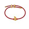 Gold Sand Zodiac Red Rope Braided Bracelet - Retro, Versatile & Luxurious Series