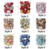 34pcs Crafts 4/5/6/8cm Christmas Ball Delicate Creative Christmas Tree Pendant Painted Colorful Hanging Ornament Party