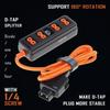 60cm D Tap Splitter Cable 1 Male To 4 Female Port Wide Compatibilites Equipment Battery Power Supply