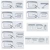 Mcnky6 Litere Numere Cromate 3D ABS Pentru Q2 Q3 Q4 Q5 Q6 Q7 Q8 TDI TFSI Mașină Portbagaj Spate Emblema Insignă Accesorii Stilizare Mașină