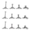 L Track Double Lug Threaded Stud Nut Fitting Tie Down Mounting Bolts for Truck Bed Trailer Cargo Control Pickup RV ATV