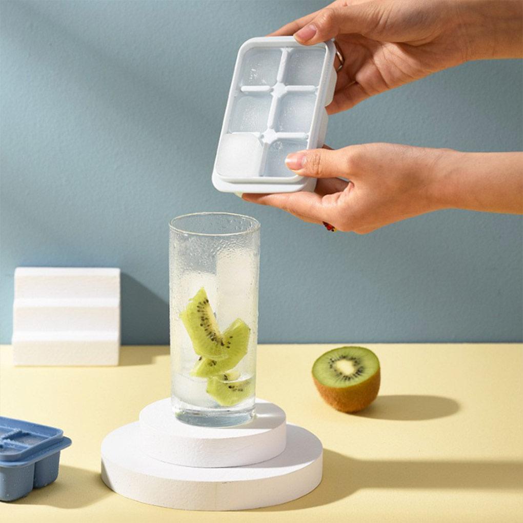 Confezione da 3 Stampini per Cubetti di Ghiaccio con Coperchio Ermetico Griglia a 6 Scomparti Frigorifero Ghiaccio Stampo DIY Riutilizzabile Fatto in Casa Fornitura Kitchen Club