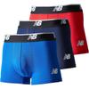 New Balance Men's 3-Inch Mesh Boxer Briefs 3-Pack Quick Dry Underwear