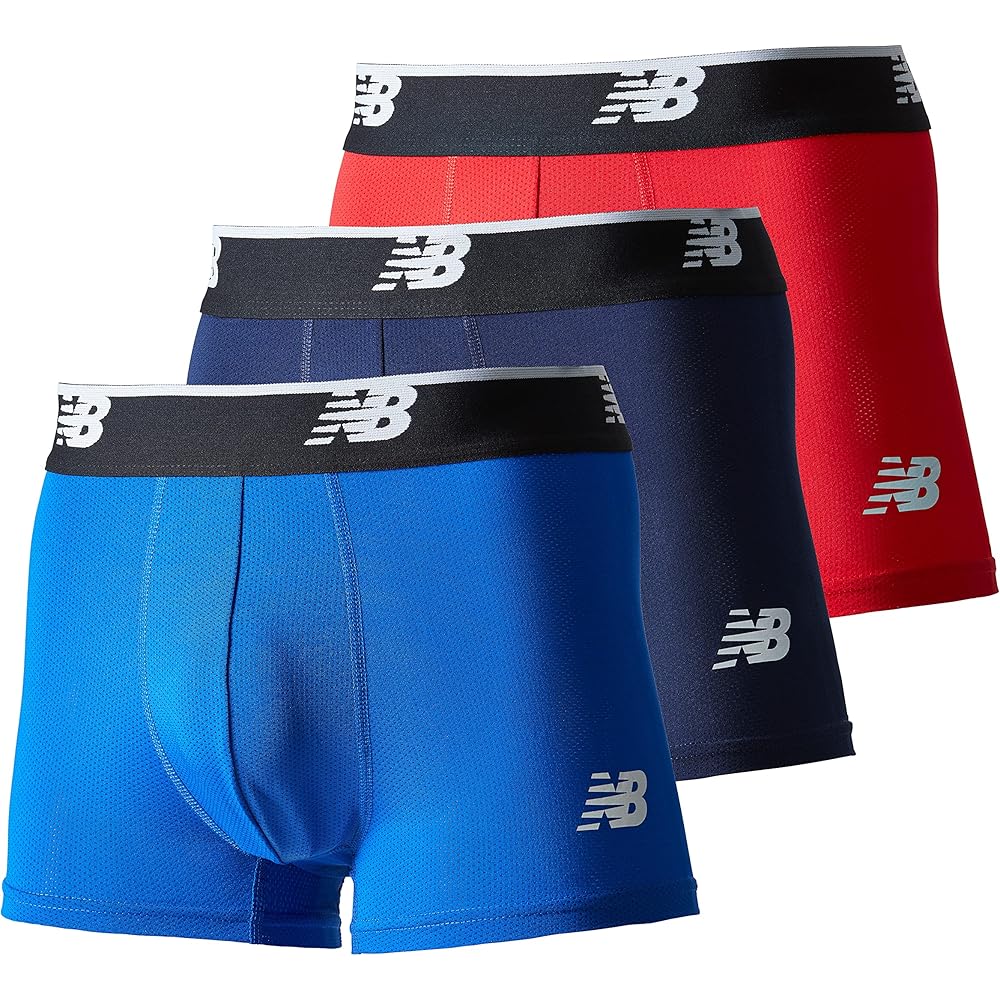 New Balance Men s 3-Inch Mesh Boxer Briefs 3-Pack Quick-Dry Underwear