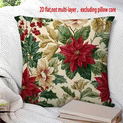 Floral Patterned Pillowcase for Home DecorSuitable for Sofa Car Bedroom Decorative Cushion Cover Pillow Cover