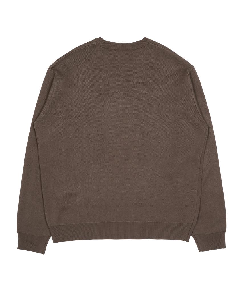 THE COLDEST MOMENT Tcm Starfish Logo Knit (Brown)