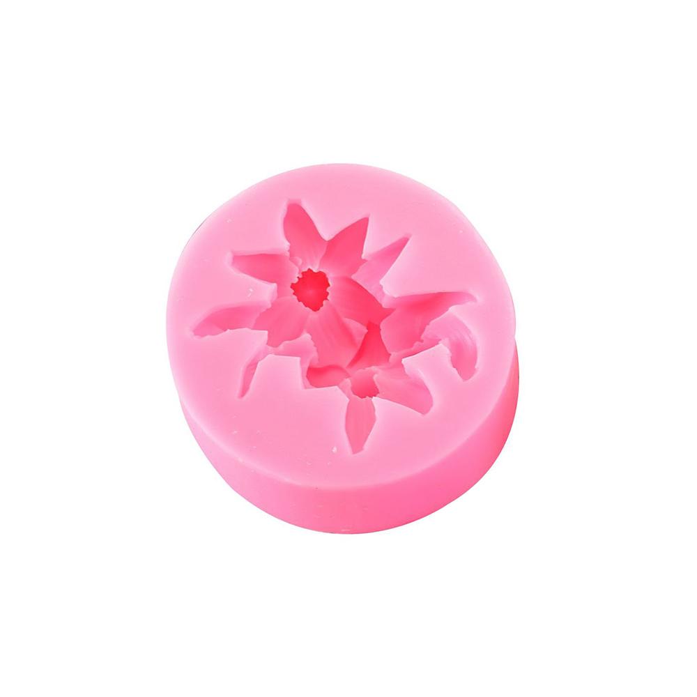 Silicone world Lilac Rose Lily Fondant Silicone Molds Handmade Soap Gypsum Cake Decorating Diy Chocolate Baking Tools 3D Mold