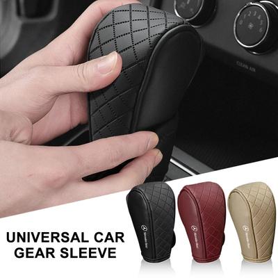 1 Peça Couro PU Antiderrapante Resistente ao Desgaste Capa para Manopla de Câmbio de Carro Para AMG C500 C200 C300 A B C E GLA CLA GLK GL ML GLE W204 W205 W203 W211