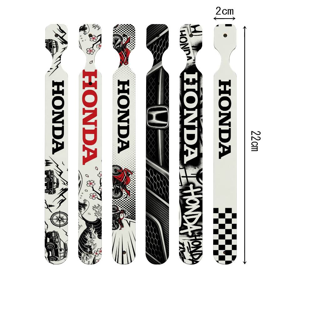 FOR HONDA RACING RIDE PU Leather Keychain Minimalist Key Holder Durable Key Organizer Car Keys Bag Accessories Gift LK6 