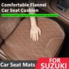 Car Seat Mats For SUZUKI Jimny Vitara S-Cross Swift Cultus Ignis Flannel Back Seat Pad Protector Covers Cushion Accessories