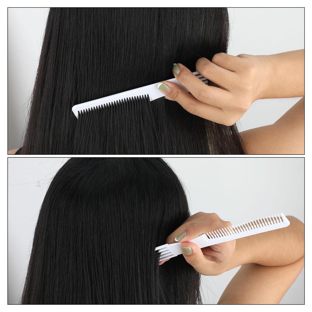 2pcs Teasing Combs with Metal Prong, Double-Head Hair Picking Comb Fork Comb Tool for Women Fine & Thick Hair Styling Salon - Fluffing & Styling