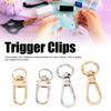 40pcs Purse Making Gold Lobster Clasps Silver 41×36MM Swiveling Clasps 34×13MM Zinc Alloy Lobster Claw Clasps Packpack,