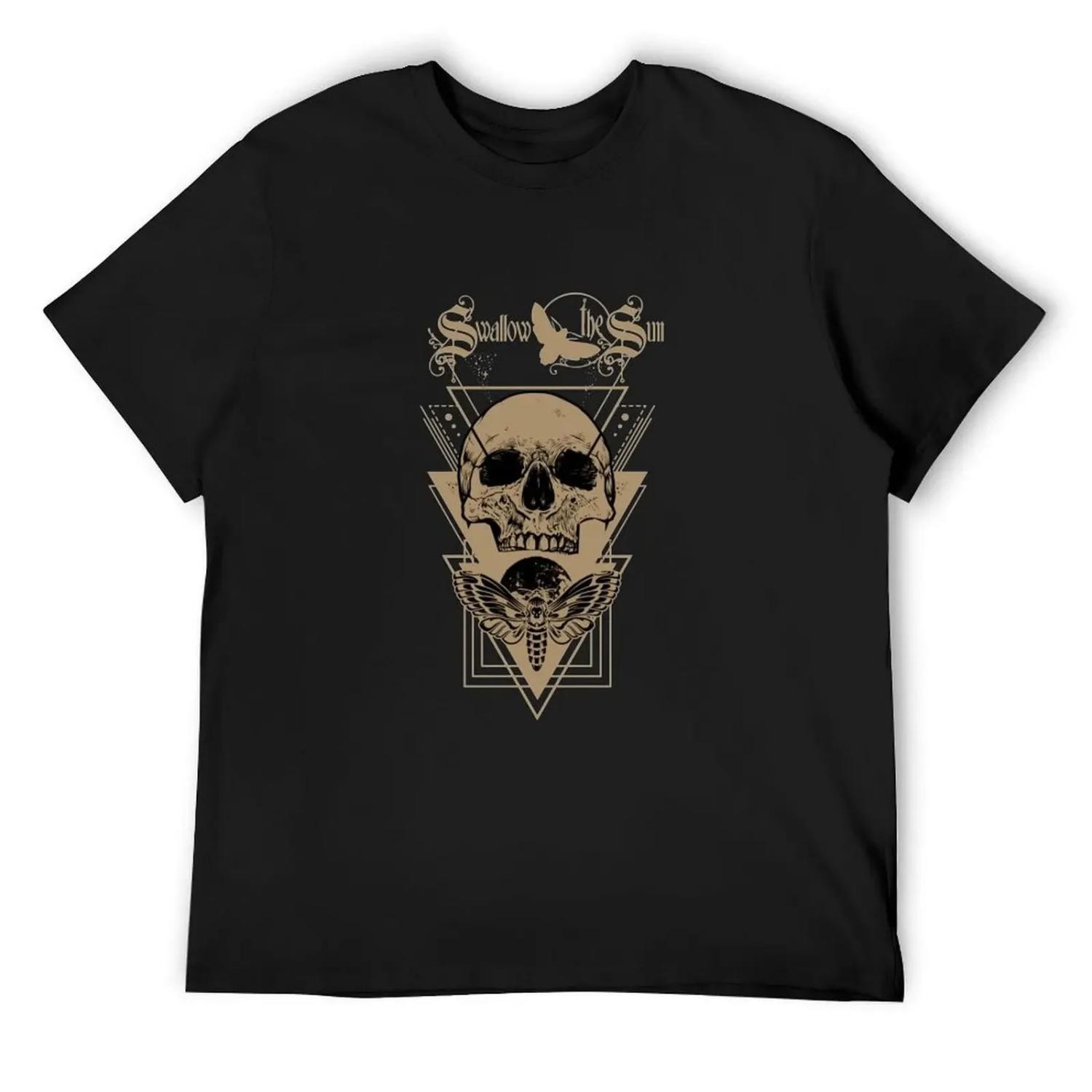 

Moth Swallow The Sun T-Shirt anime figures funny costumes gifts for boyfriend anime stuff men t shirts high quality S чёрный
