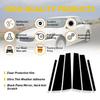 Black Fit Honda Pillar Posts 2008-2012 Accord Cover Door 6X Trim Decal Window