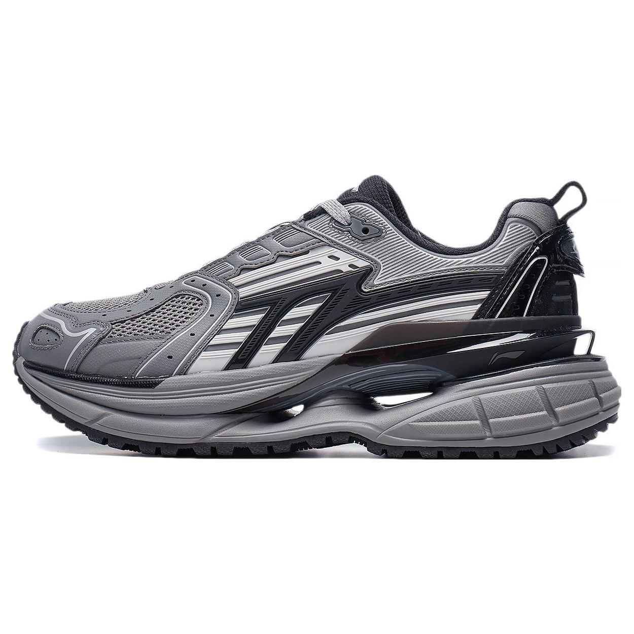 

Li Ning Comet 5 Cushioning, Wear Resistant Low top Casual Shoes Men s Gray Black AGCT351-2 44