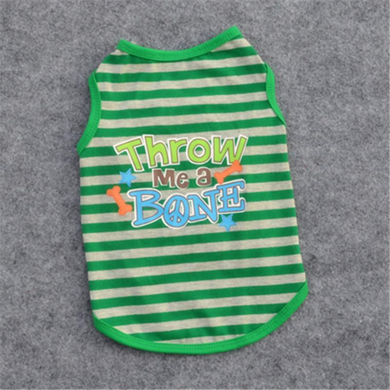 Pet Spring and Summer Striped Vest, Elastic, Puppy Sweat Vest