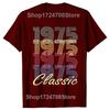 Novelty Born In 1975 Vintage T Shirts Graphic Cotton Streetwear Short Sleeve Birthday Gifts 50 Years Old Tshirt Mens Clothing