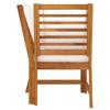 Modular Corner Sofa with Cream Colored Cushions Solid Acacia Wood