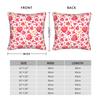 Romantic Hearts And Arrows Seamless Pillow Cover Soft Cushion Cover Novelty Pillow Case For Sofa Couch Bed Living Room