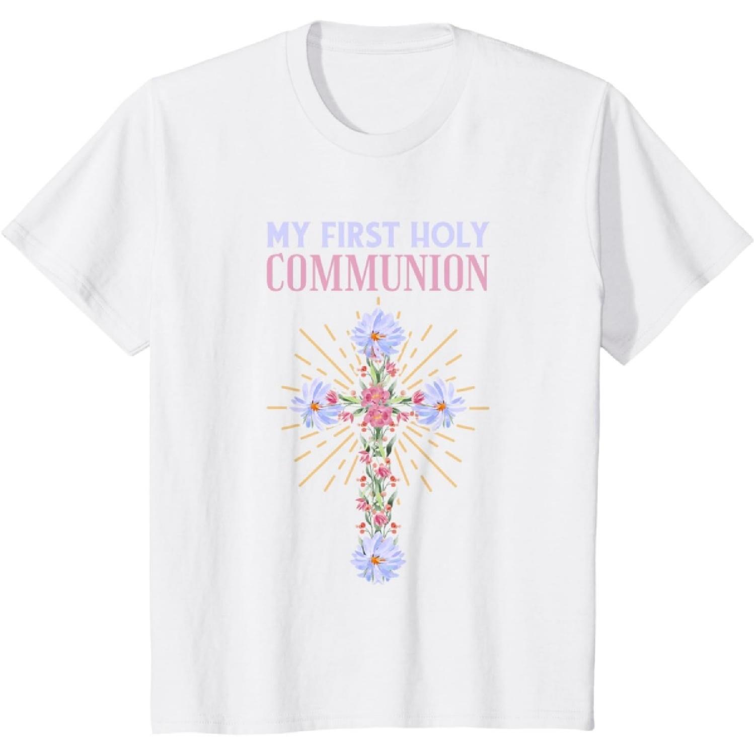 Eucharist My First Holy Communion T-Shirt(1) XXXXXL белый