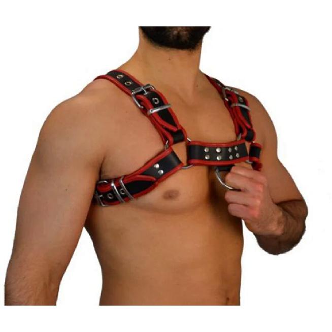 Hot Erotic Underwear BDSM Fetish Costume Men Gay Leather Harness Body Bondage Belt Strap Punk Rave Cock Cage Chastity Panties