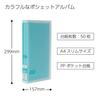 KOKUYO Pochette Album, Colore, A4 Slim, L Size, 300 Sheets, Blue, A-NPV30B