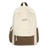 Schoolbag1011 new large-capacity schoolbag contrasting color high value high school student college student backpack fashionable commuter leisure bag