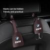 2026 Hot 2Pcs PU Leather Car Seat Back Hooks Interior Accessories Sticker For BMW X1 X3 X4 X5 E46 E90 F20 E60 E39 F10 M1 M2 M3 M5 M6 E8 GK3 ushm3