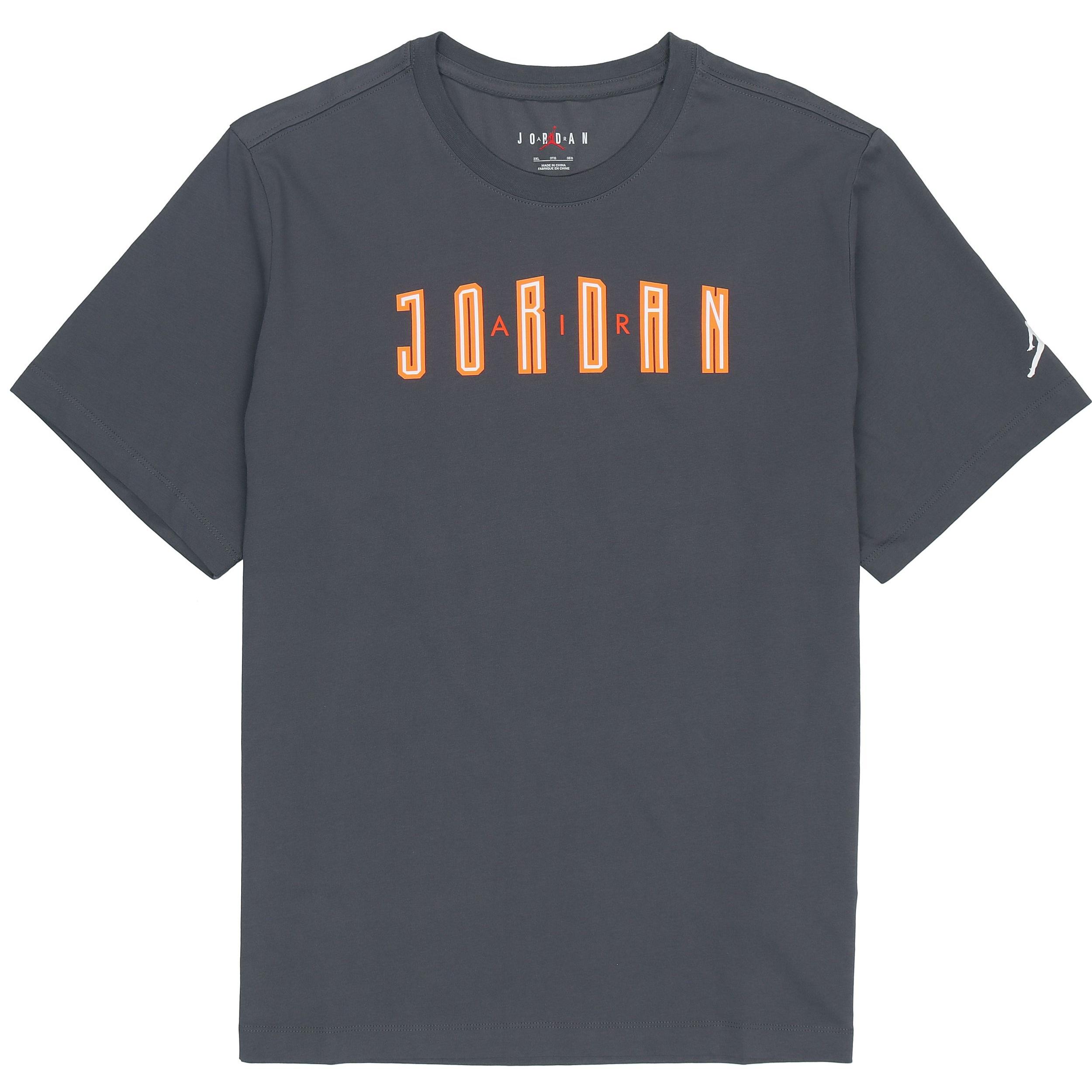 Air Jordan Sport Dna Sports Breathable Printing Casual Short Sleeve Gray Men s DA9909-068 M
