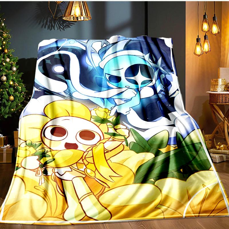 Colorful Cartoon Dandy Blanket Flannel Throw for Sofa, Indoor, Camping, Living Room, Office, Chair, And Bed Soft Birthday Gift